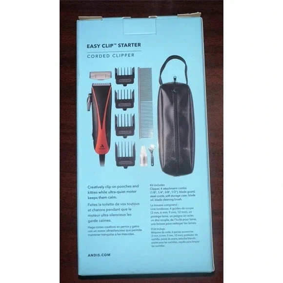 Andis Dog Grooming Clipper Set Grooming & Touch Up-New /Sealed! 10-Pieces-Quiet! - Picture 3 of 3